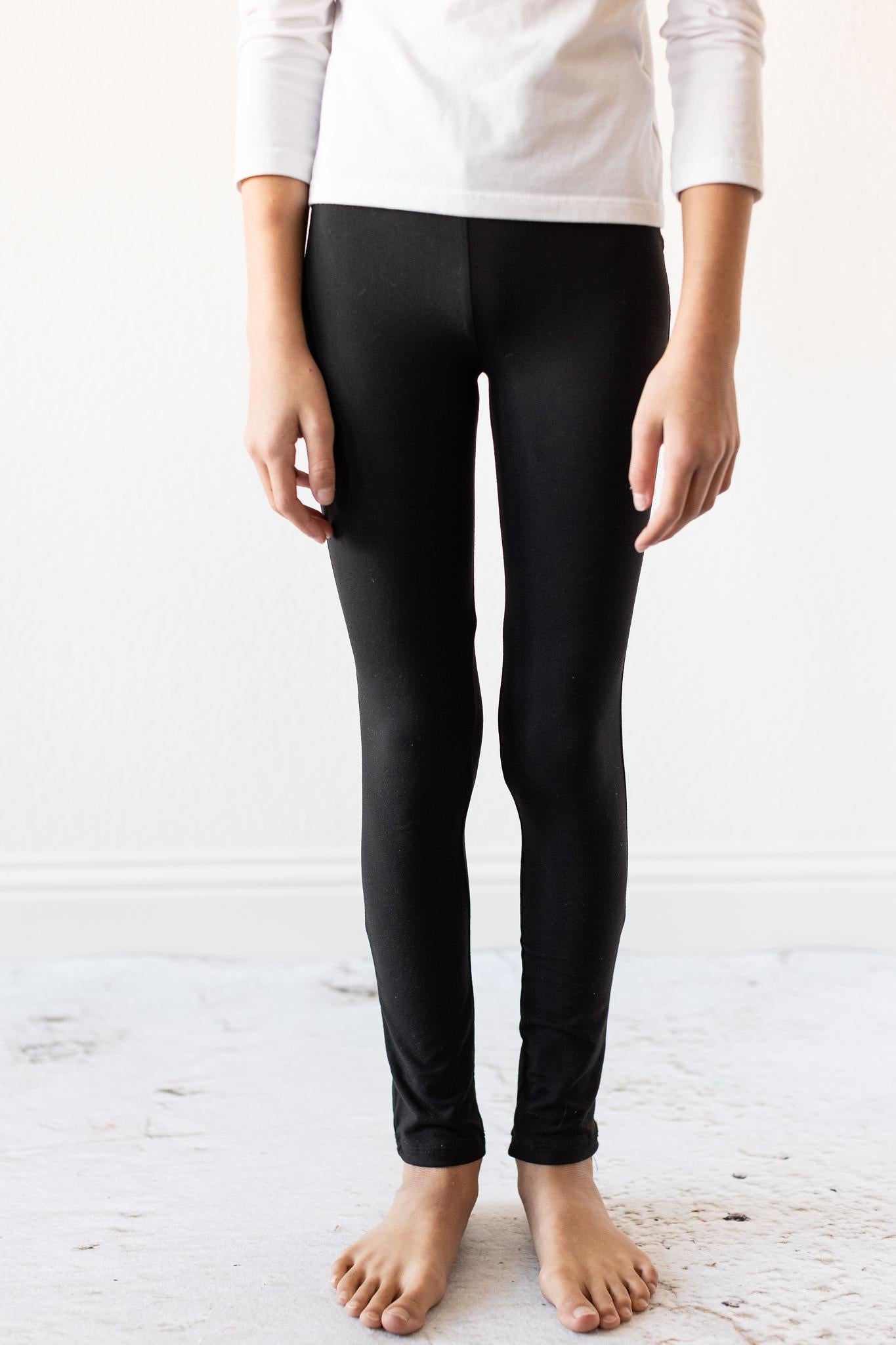 Girls Black Leggings