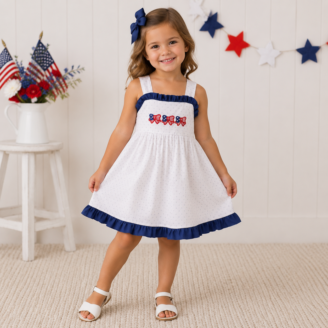 Stars & Stripes Bow Dress