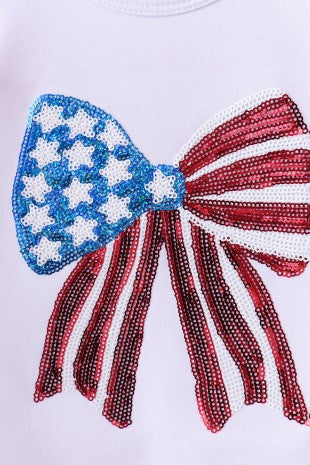Sparkle Bow Sequin Bloomer Set