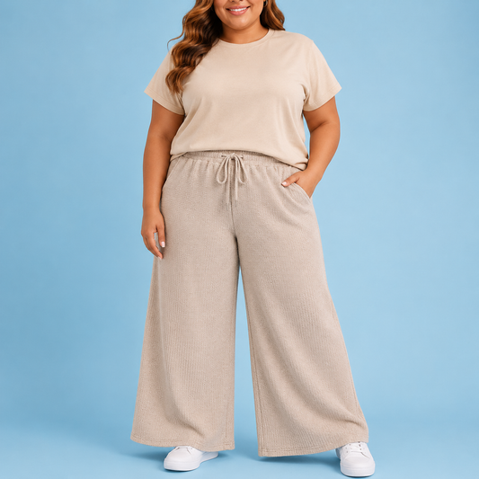 Sandstone Wide Leg Pants