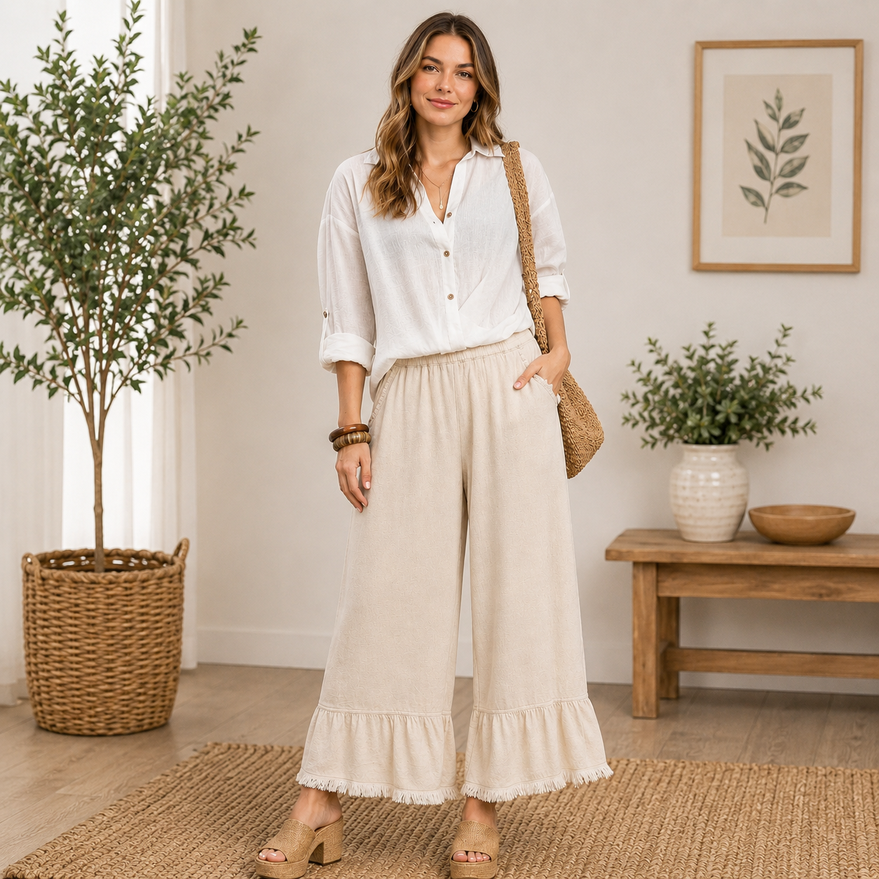 Oatmeal Market Pants