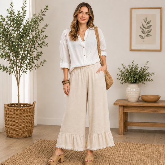 Oatmeal Market Pants