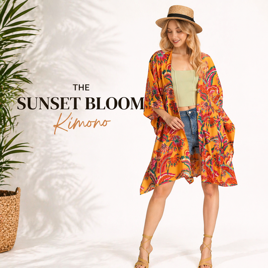 Sunset Bloom Kimono
