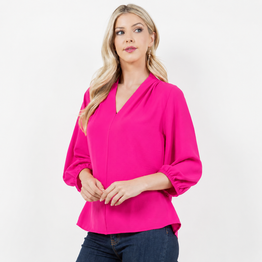 Fuchsia Grace Blouse
