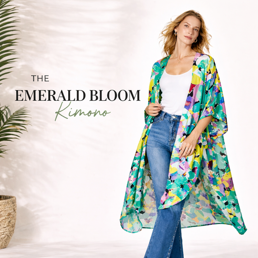 Emerald Bloom Kimono