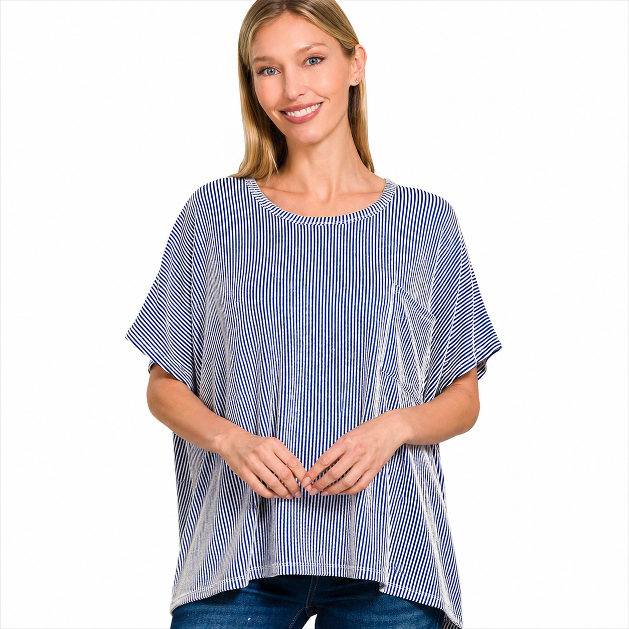 Everyday Ribbed Stripe Top