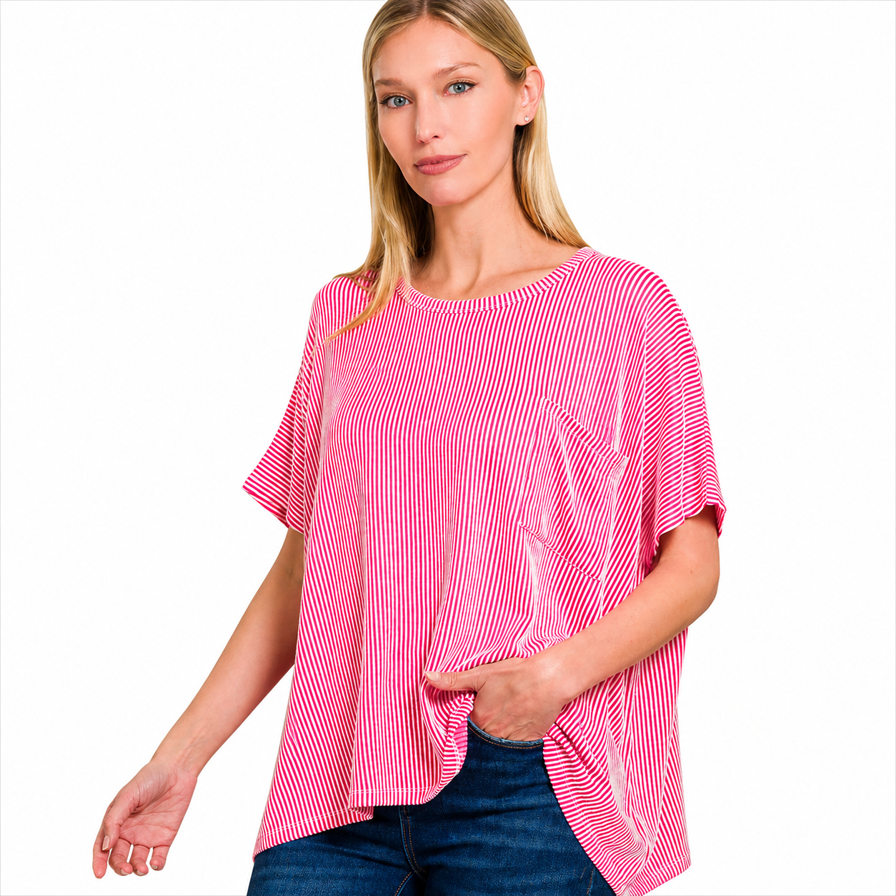 Everyday Ribbed Stripe Top