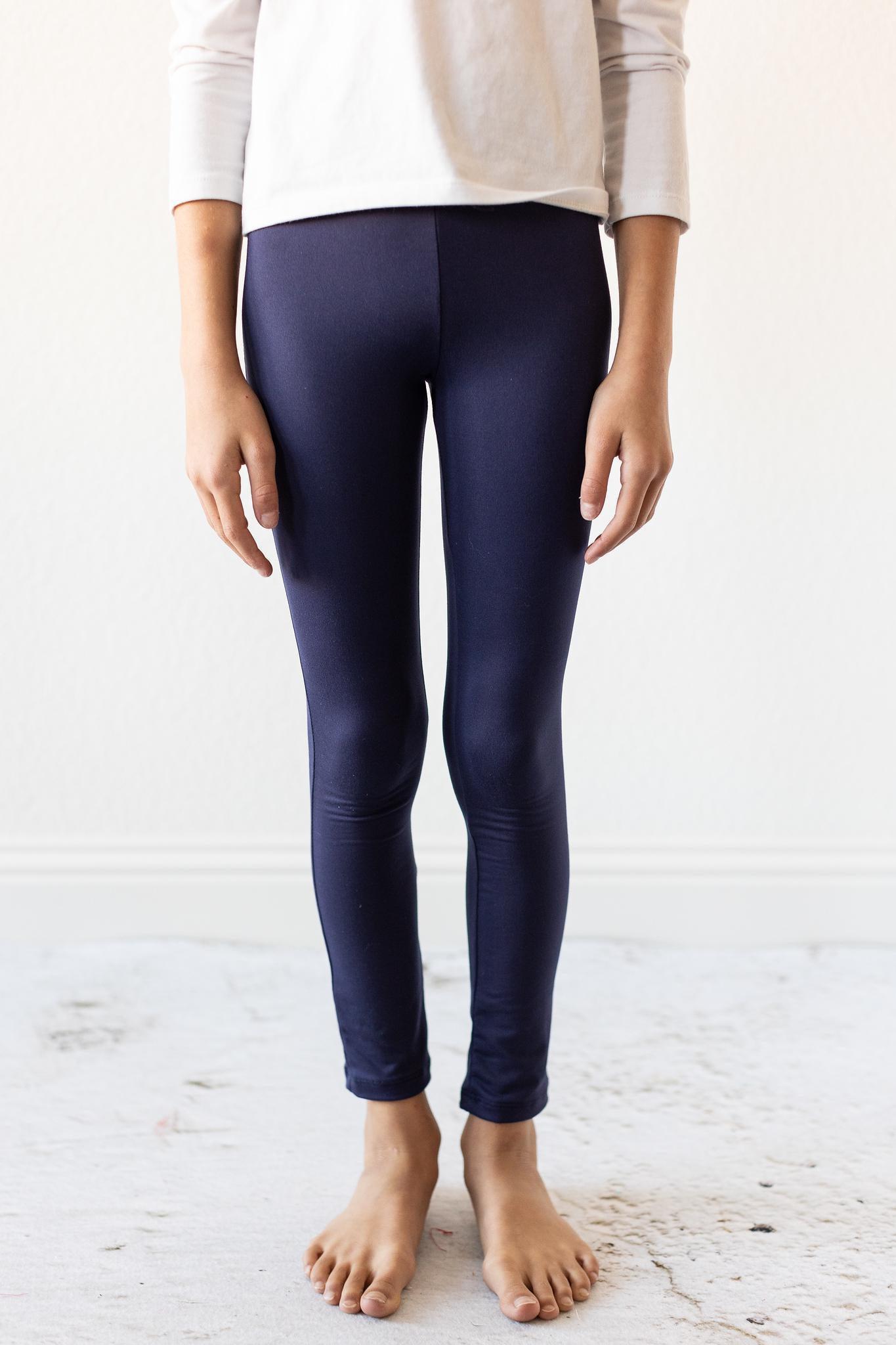 Girls Navy Leggings