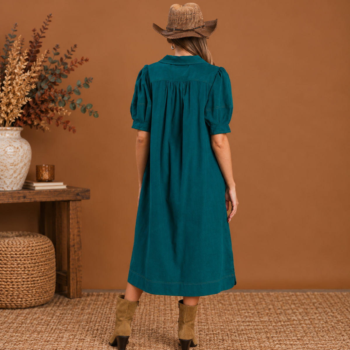 Teal Season Midi Dress
