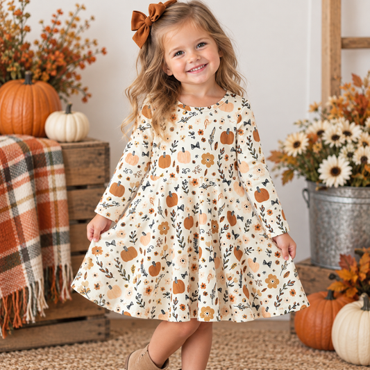 Pumpkin Patch Twirl Dress