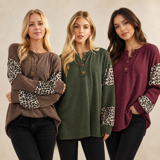 Wild Side Ribbed Top