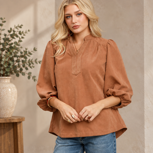 Saddle Stitch Blouse