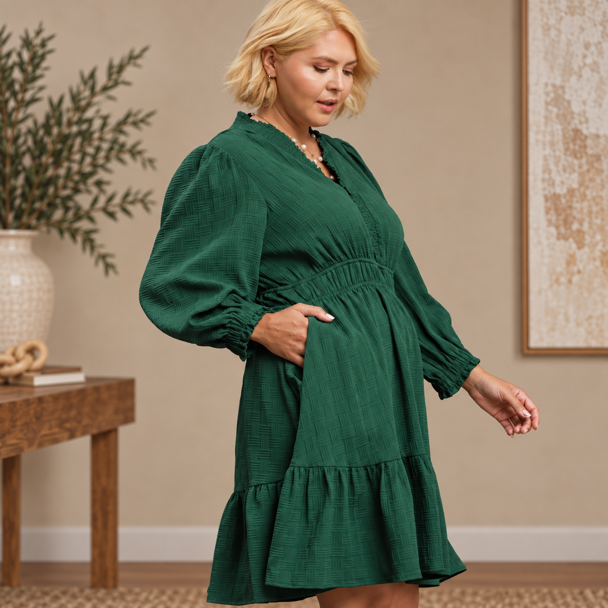 Palm Green Elegance Dress